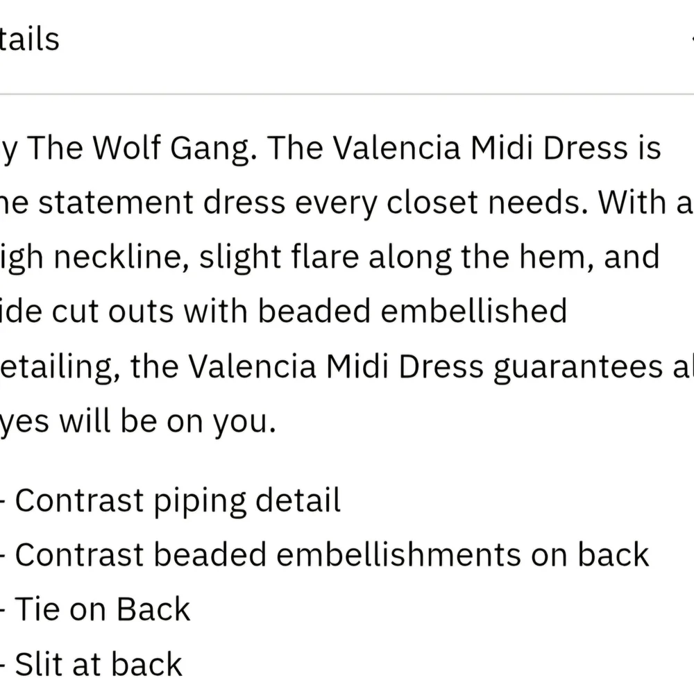 The Wolf Gang Valencia Midi Dress (L) - Picture 3 of 15